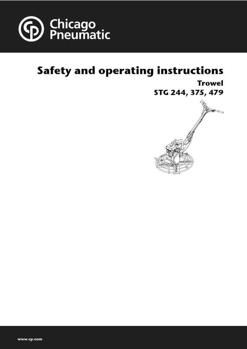 Chicago Pneumatic STG 244 Safety and operating instructions Chicago Pneumatic STG 244 Safety and operating instructions