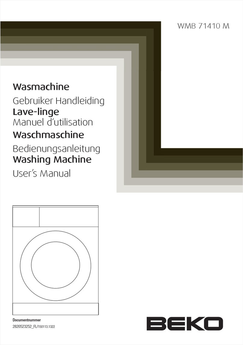Beko WMB 61031 M User manual Beko WMB 61031 M User manual