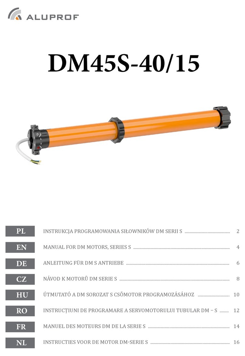 Aluprof DM45S-40/15 manual Aluprof DM45S-40/15 manual