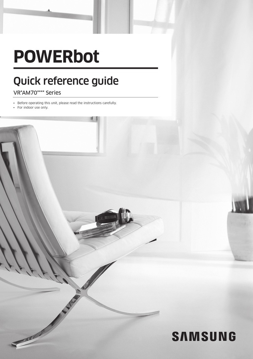 Samsung POWERbot VR AM70 Series Quick reference guide
