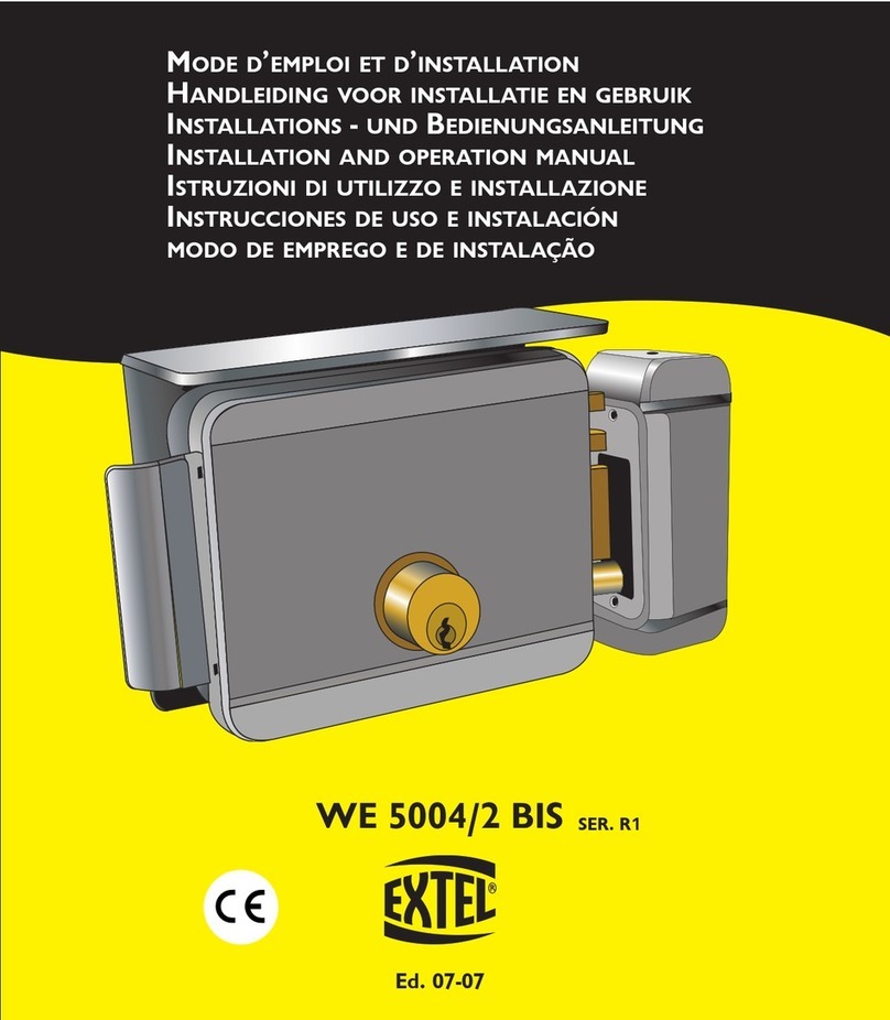 Extel WE 5004/2 BIS Installation and operation manual