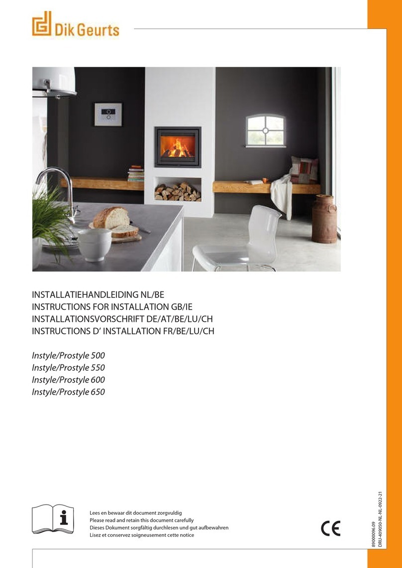 Dik Geurts Instyle 500 Instructions for installation