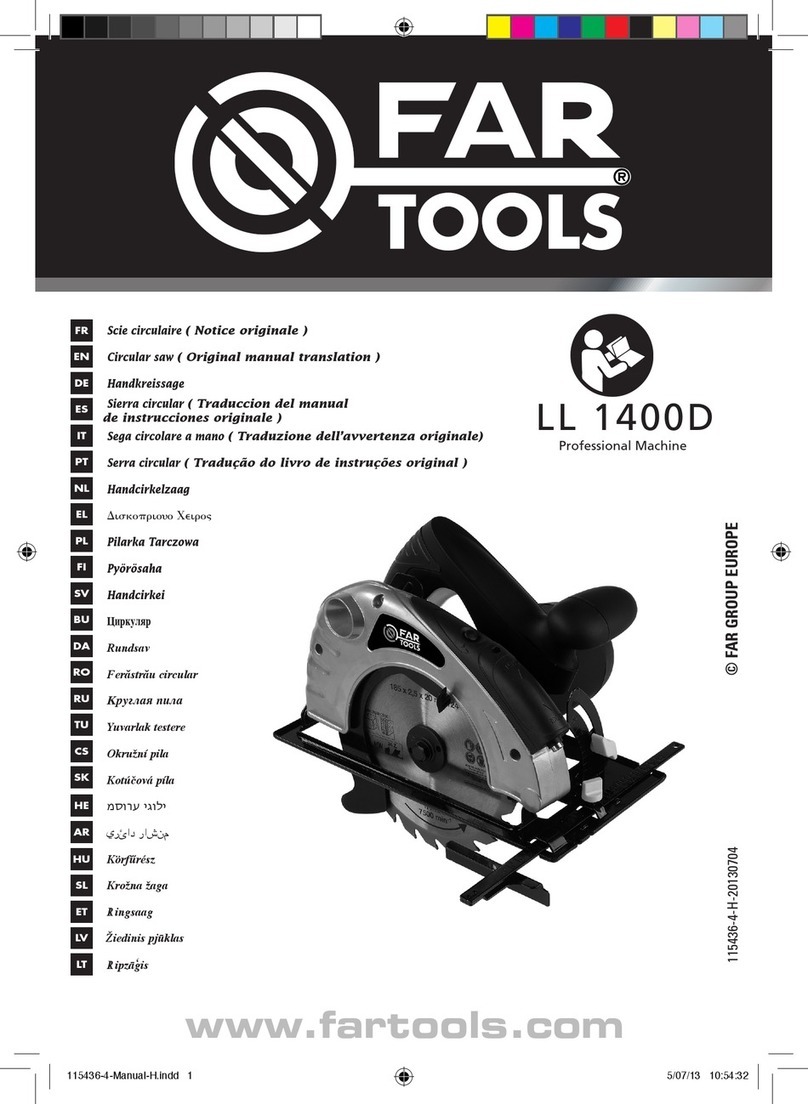 Far Tools LL 1400D Use and care manual Far Tools LL 1400D Use and care manual