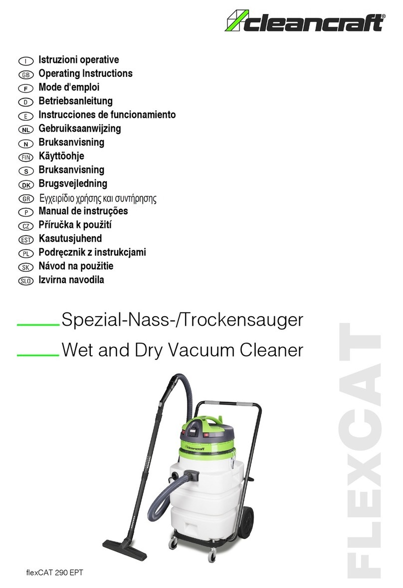 CleanCraft flexCAT 290 EPT User manual