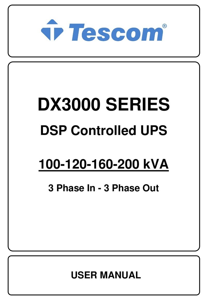 Tescom DX3000 Series user manual