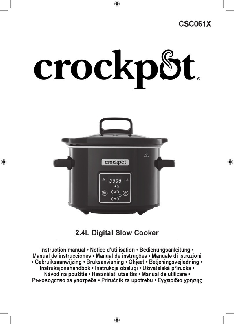 Crock-Pot CSC061X User manual