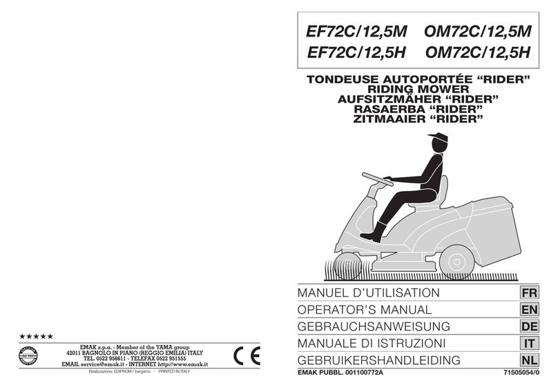 EMAK EF72C/12,5M Operator's manual