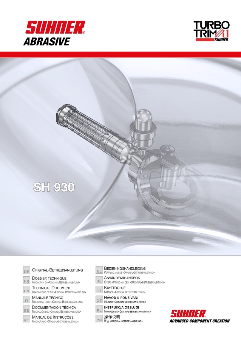 SUHNER ABRASIVE TURBOTRIM SH 930 Technical document