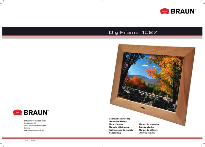 Braun DigiFrame 1587 User manual