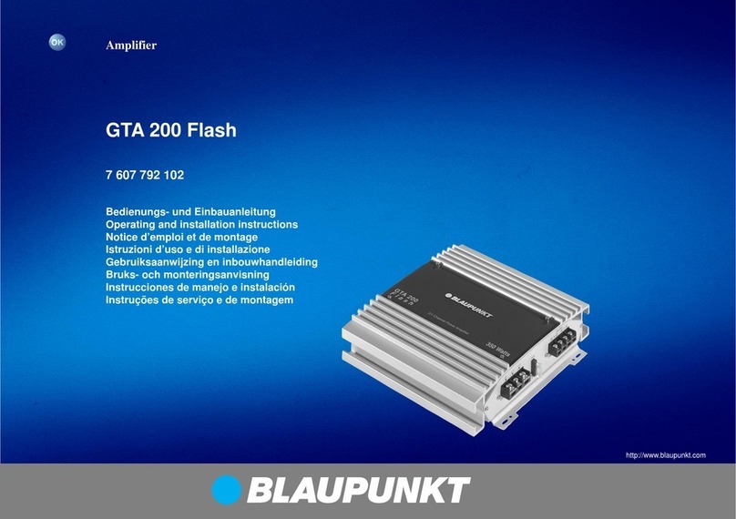 Blaupunkt GTA 200 Flash Operating and installation instructions Blaupunkt GTA 200 Flash Operating and installation instructions