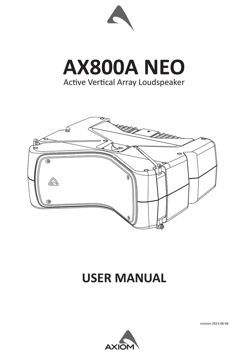 Axiom AX800A NEO user manual