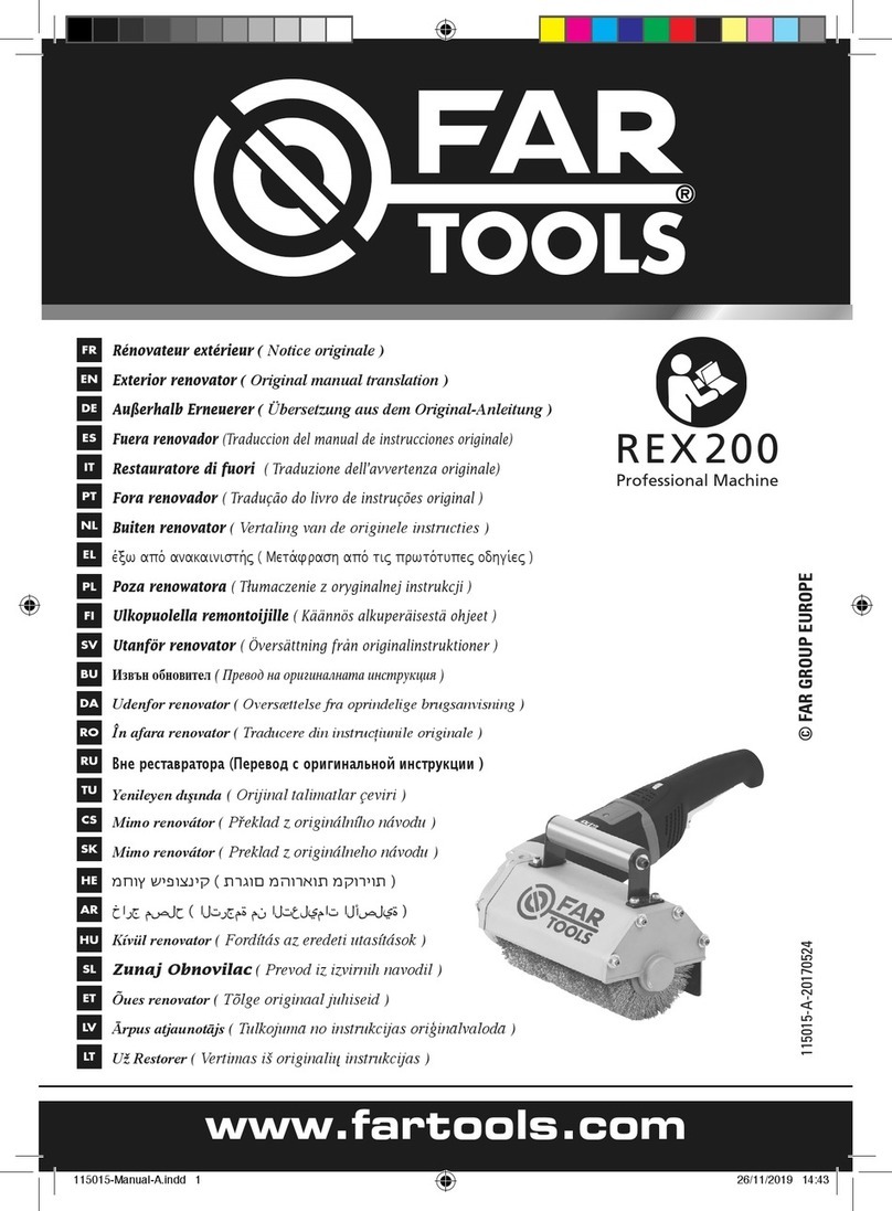 Far Tools REX 200 Original manual translation