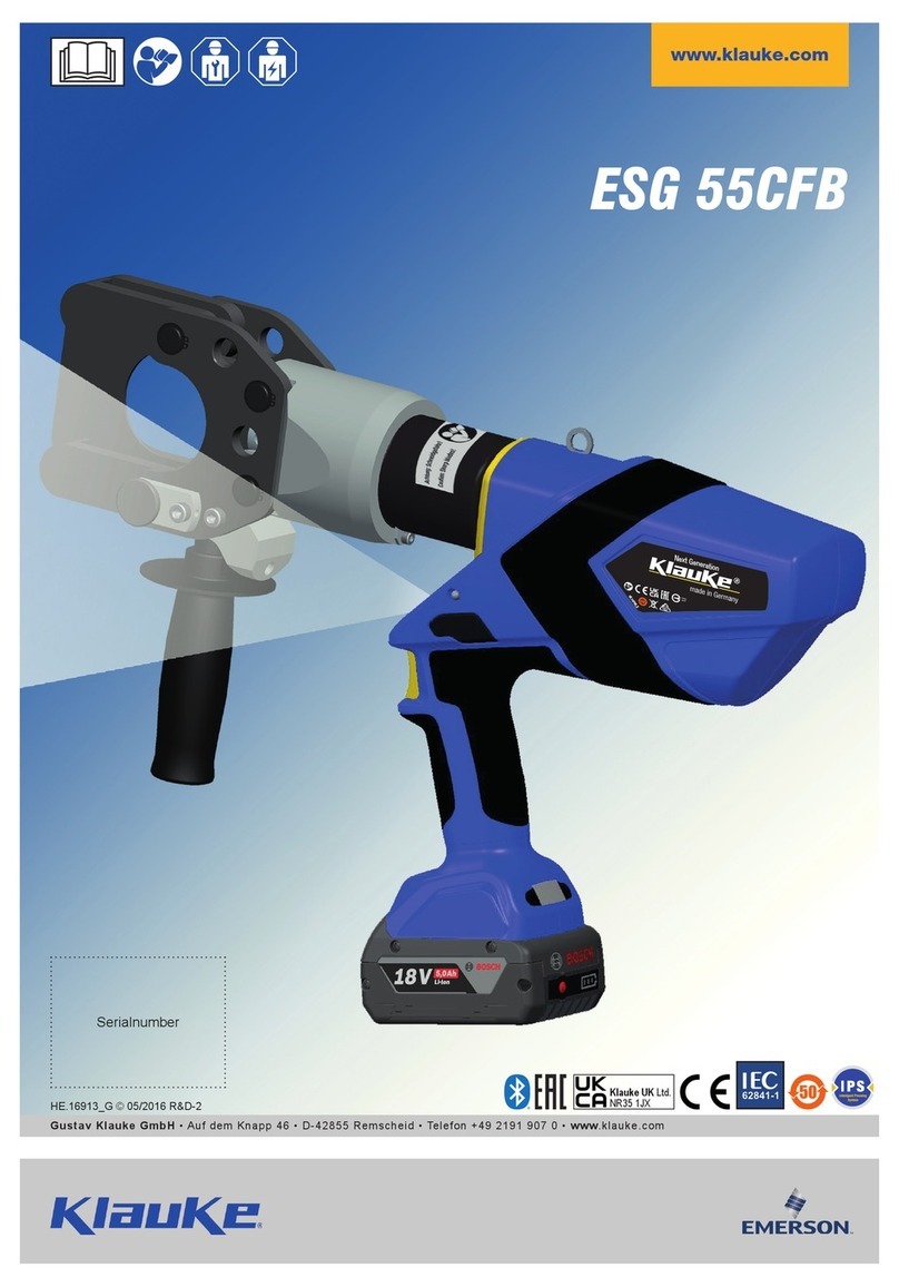 Emerson Klauke ESG 55CFB User manual