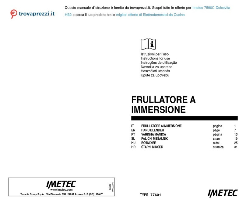 Imetec Dolcevita HB2 7590C Instructions for use