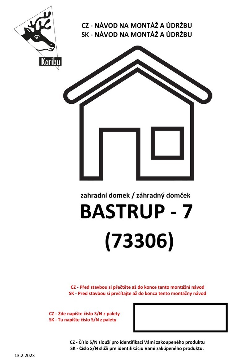 Karibu BASTRUP-7 73306 Building instructions Karibu BASTRUP-7 73306 Building instructions
