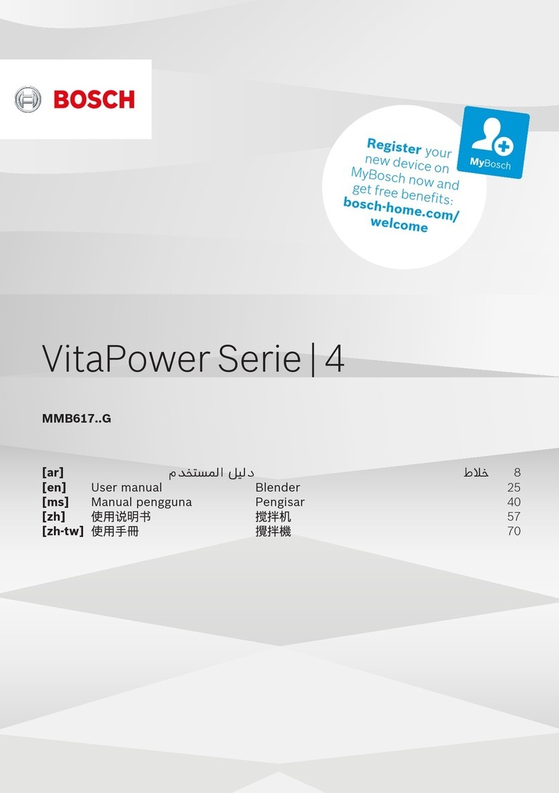 Bosch VitaPower MMB6174SG User manual