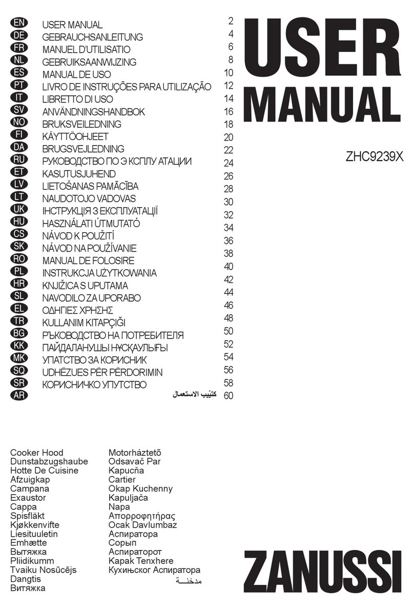 Zanussi ZHC9239X user manual