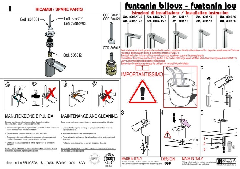 BELLOSTA funtanin bijoux funtanin joy 8305/7/S Installation instruction