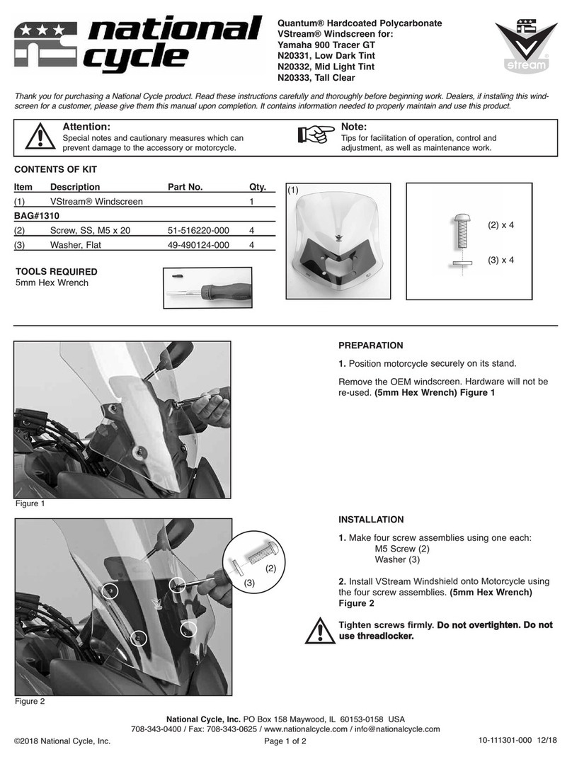 National Cycle N20331 manual National Cycle N20331 manual