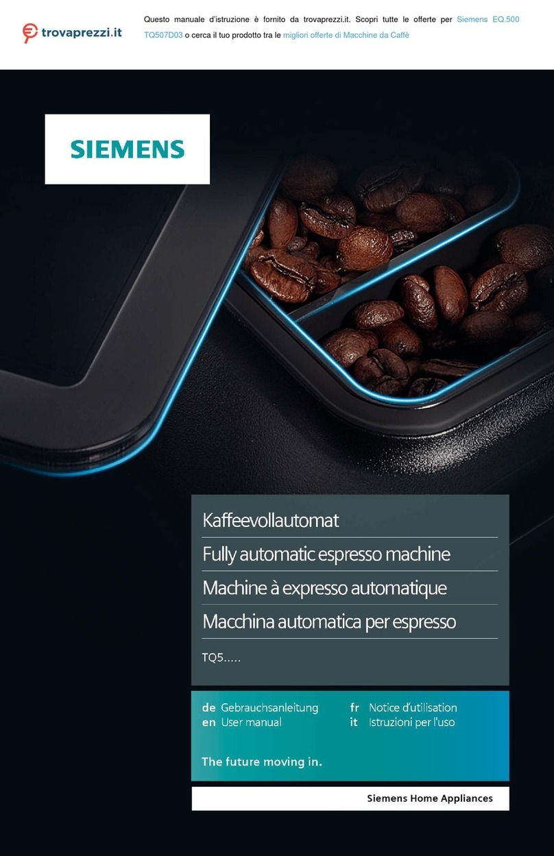 Siemens EQ.500 TQ507D03 User manual