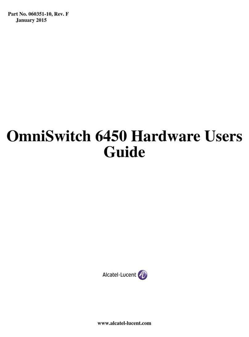 Alcatel-Lucent OmniSwitch 6450-P10S Installation manual