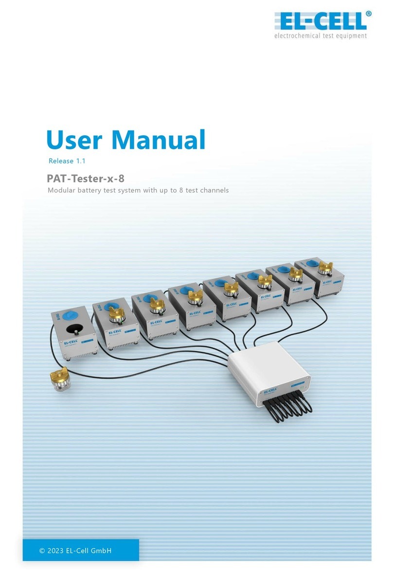 EL-CELL PAT-Tester-x-8 User manual