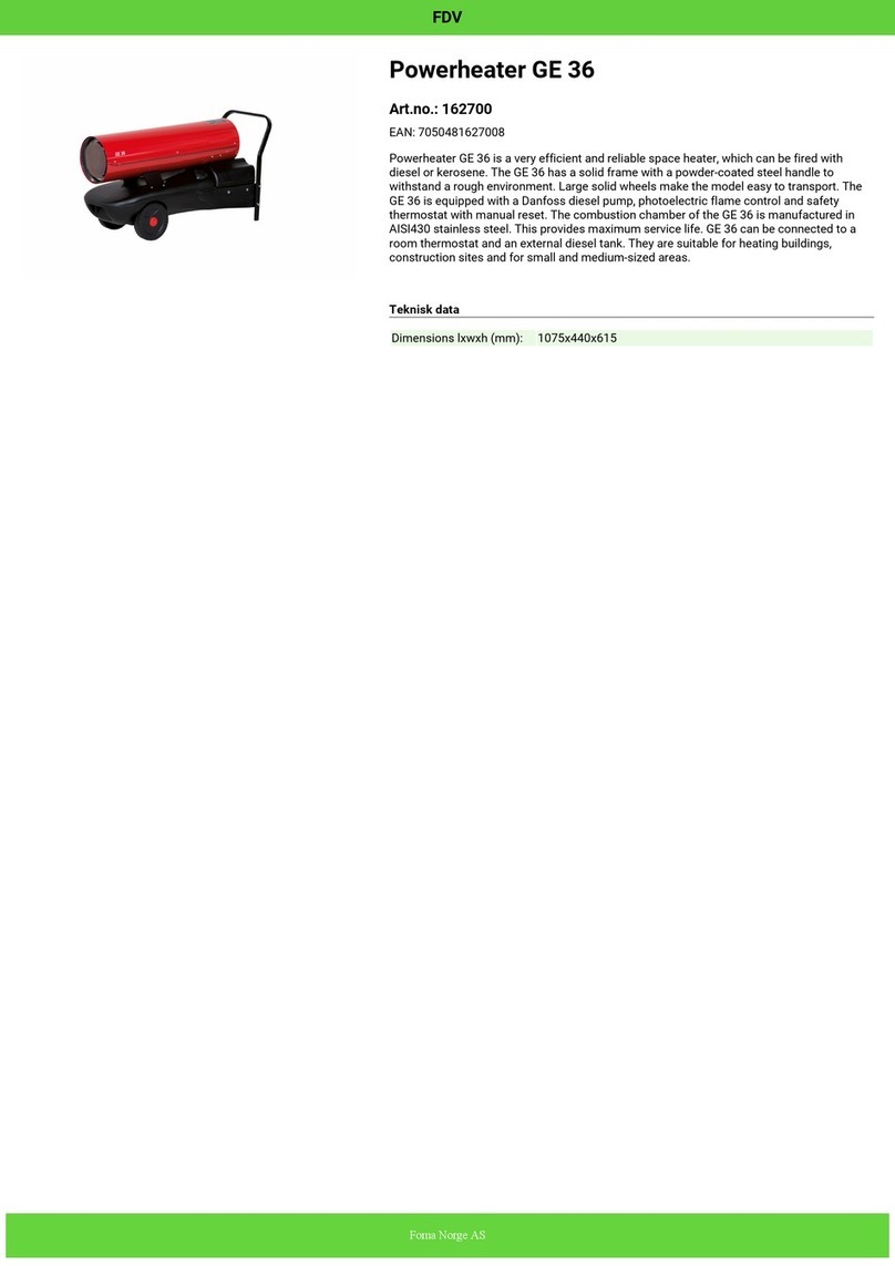 BIEMMEDUE Powerheater EC instruction manual