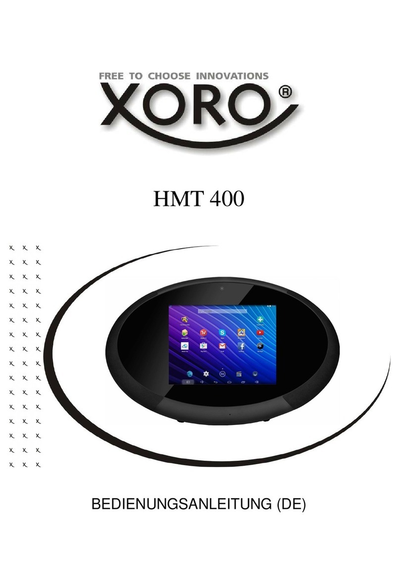 Xoro HMT 400 quick start guide