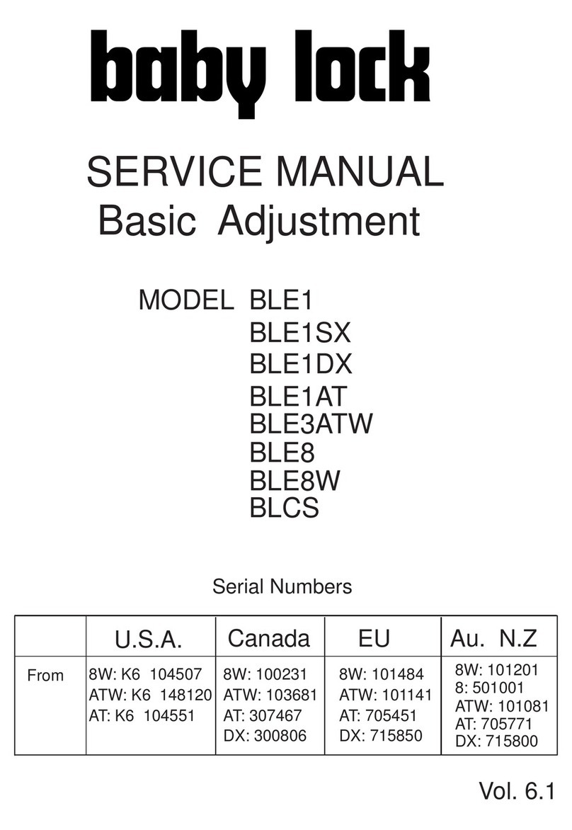 Baby Lock BLE1 User manual