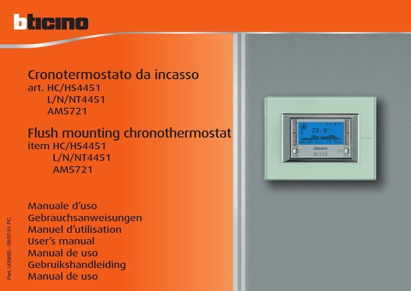 Bticino HC/HS4451 user manual