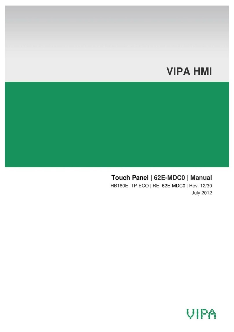 VIPA HMI 62E-MDC0 User manual