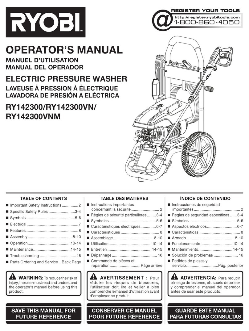 Ryobi RY142300VN Operator's manual