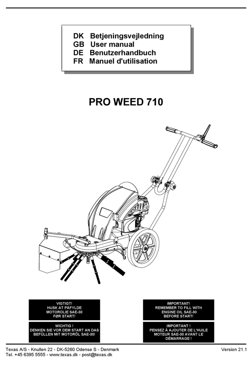 Texas A/S PRO WEED 710 user manual