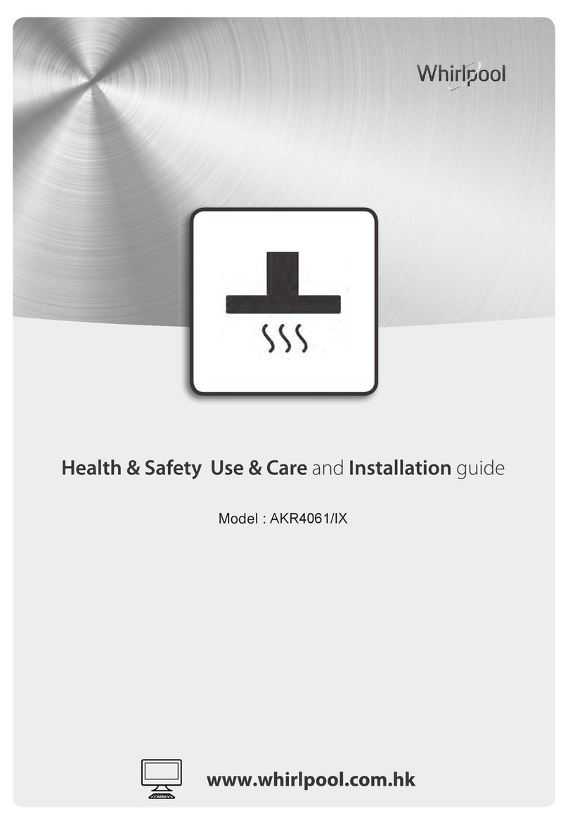 Whirlpool AKR4061/IX Use, care and installation guide