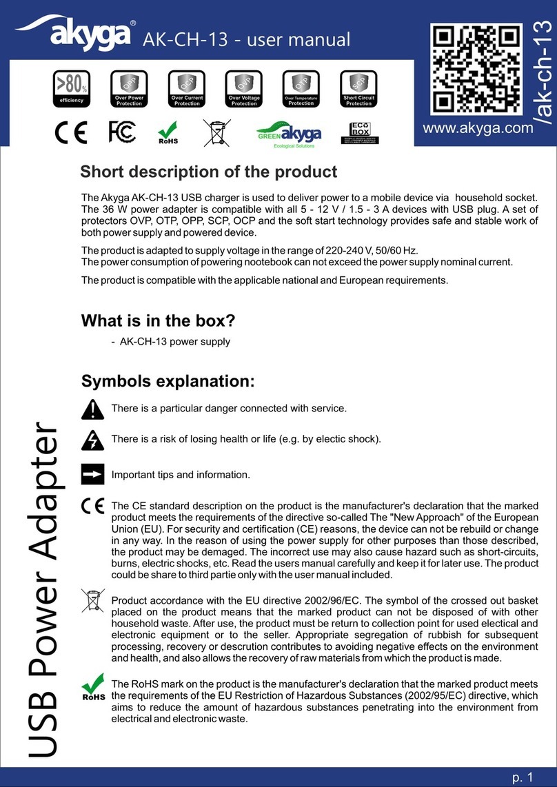 Akyga AK-CH-13 user manual