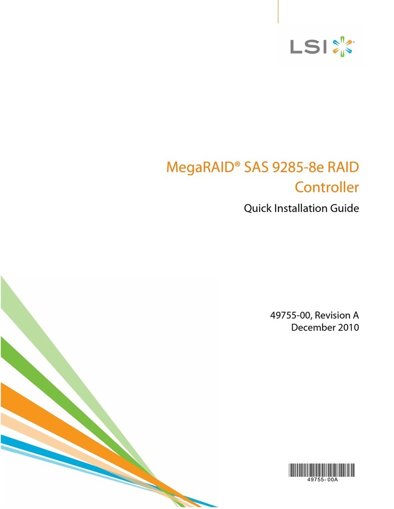 LSI MegaRAID SAS 9285-8e Quick installation guide