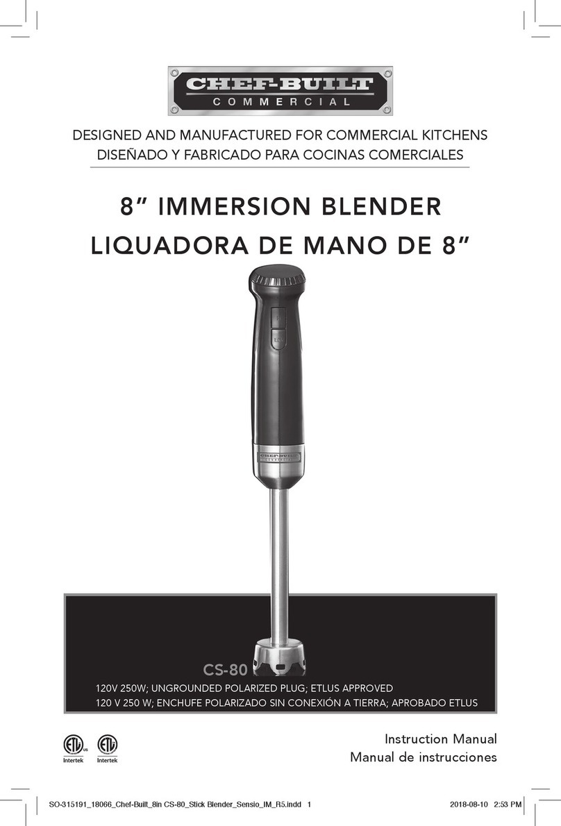 CHEF-BUILT CS-80 manual