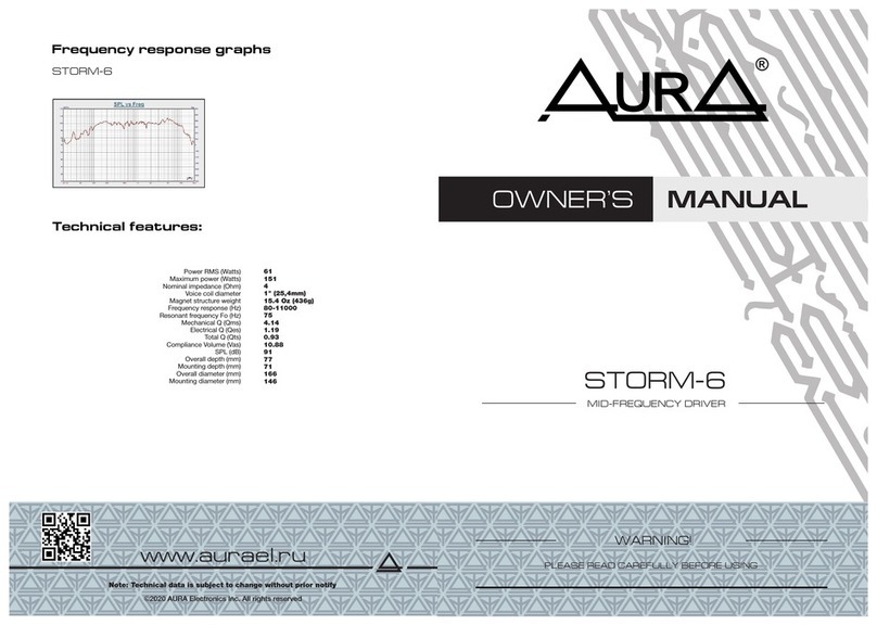 Aura STORM-6 owner's manual