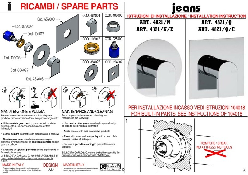 BELLOSTA jeans 4821/N Installation instruction