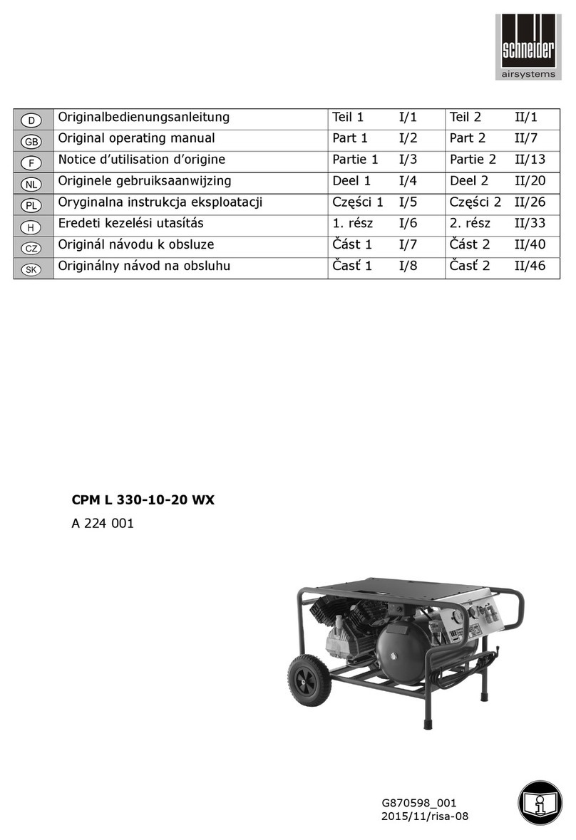 Schneider Airsystems CPM L 330-10-20 WX Installation instructions Schneider Airsystems CPM L 330-10-20 WX Installation instructions