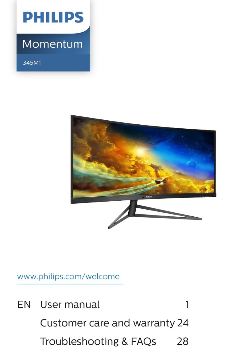 Philips Momentum 345M1 User manual