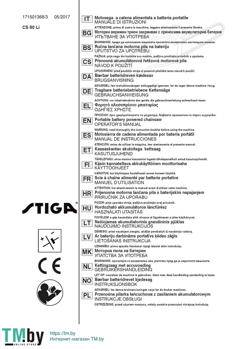 Stiga CS 80 Li User manual