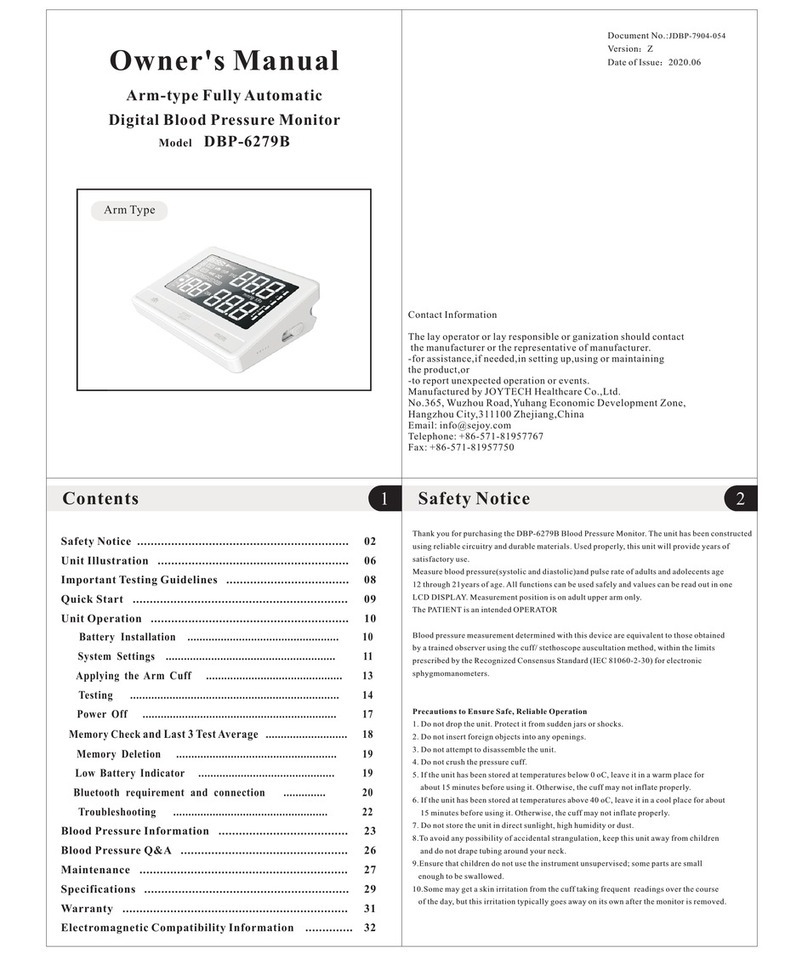 JOYTECH DBP-6279B User manual