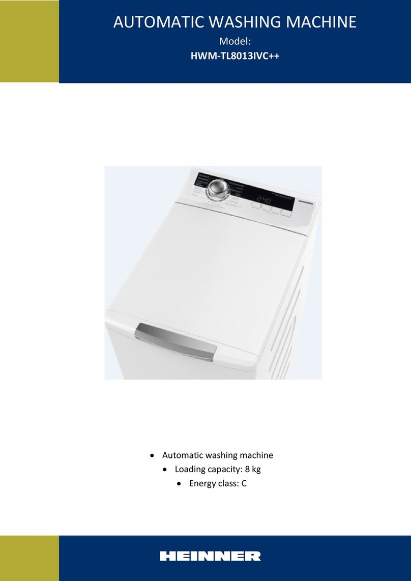Heinner HWM-TL8013IVC++ manual