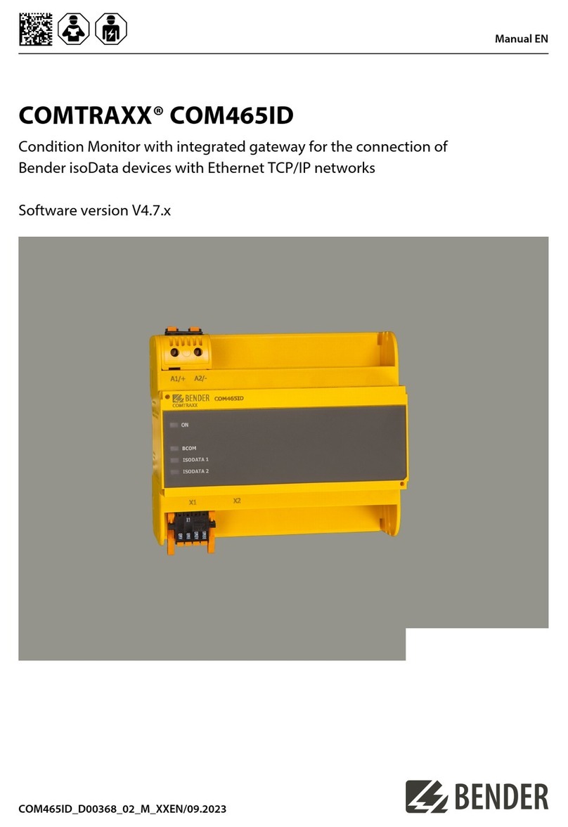 Bender COMTRAXX COM465ID User manual
