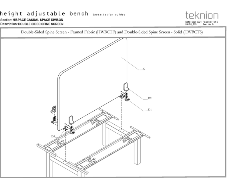 Teknion HWBCTF User manual