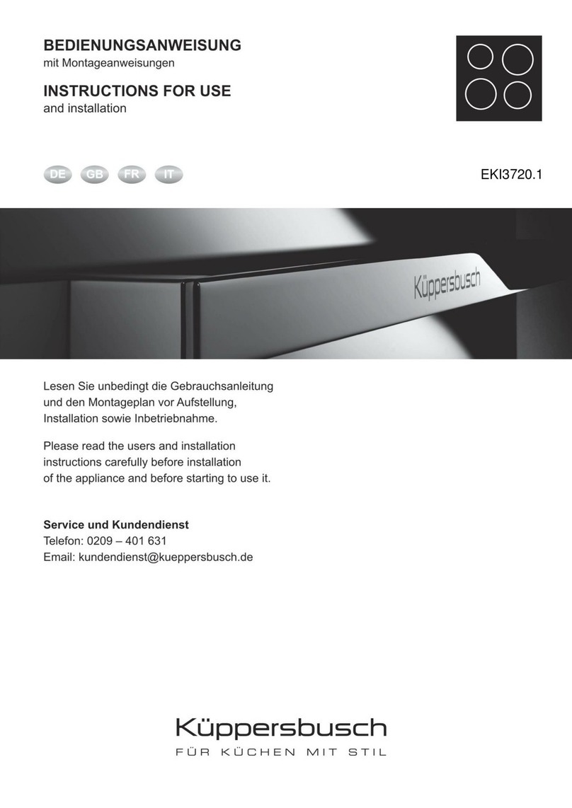 Kuppersbusch EKI3720.1 Operation manual