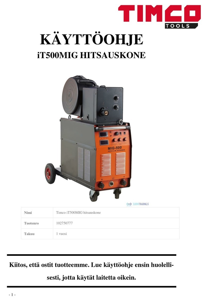 Timco Tools iT500MIG Operation manual