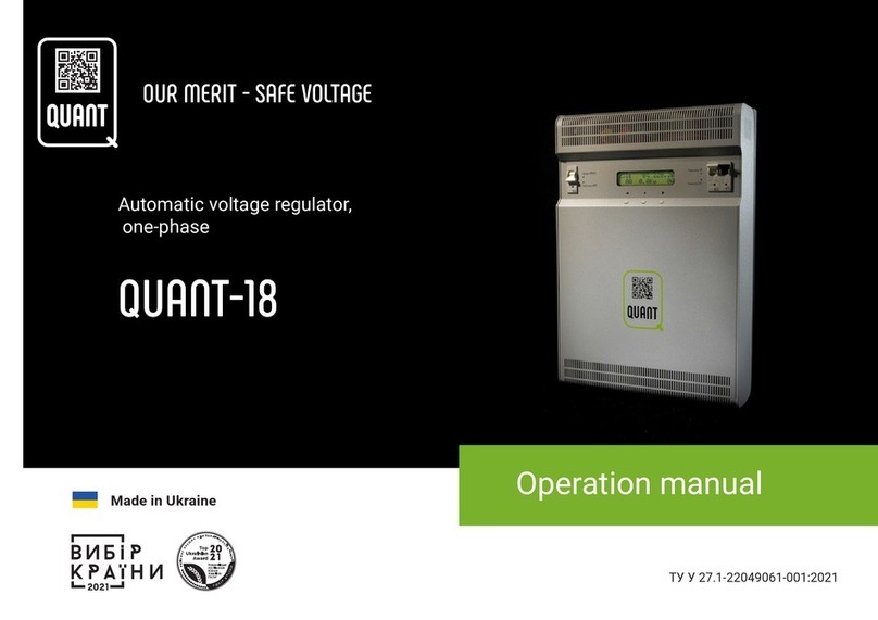 QUANT QUANT-18 Operation manual