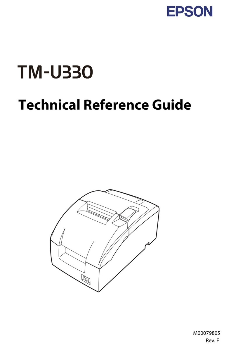 Epson TM-U330 Series Use and care manual